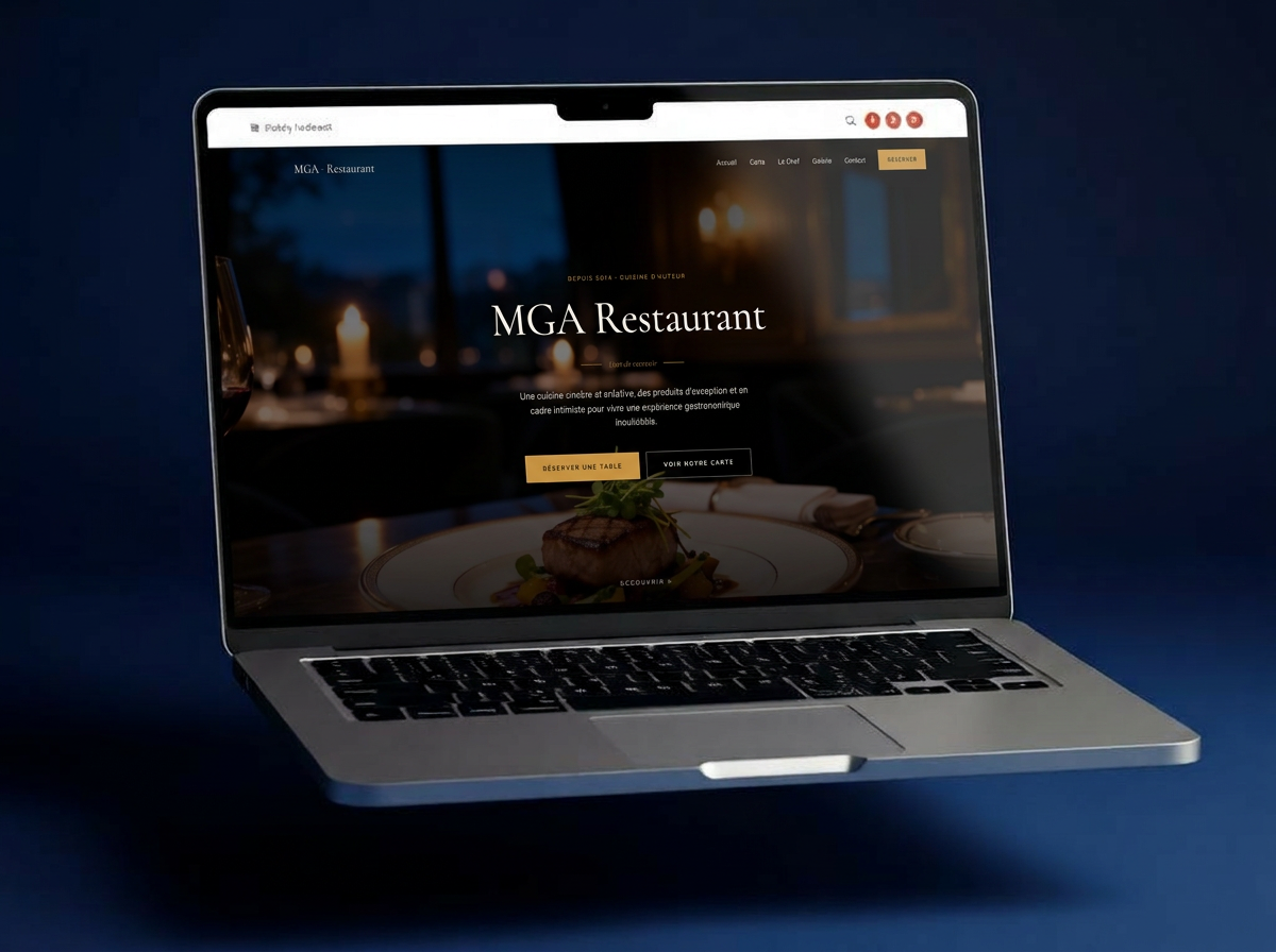 Site restaurant moderne